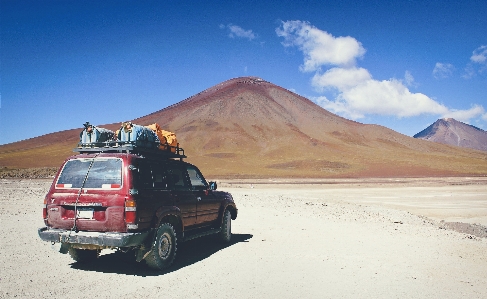 Landscape sand mountain car Photo