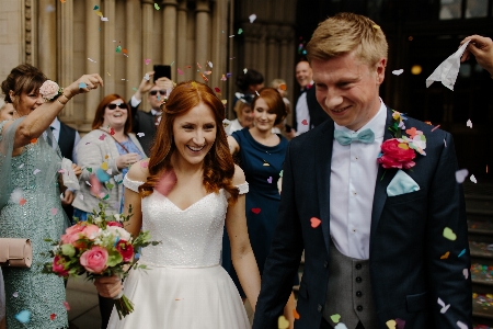 Woman wedding bride groom Photo