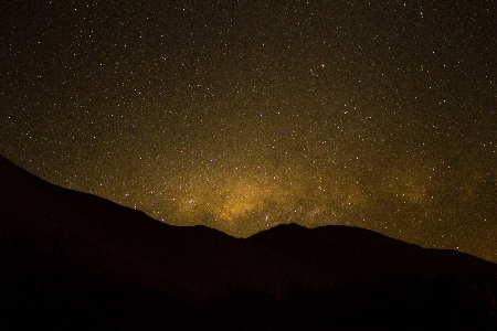 Foto Silhueta céu noite estrela