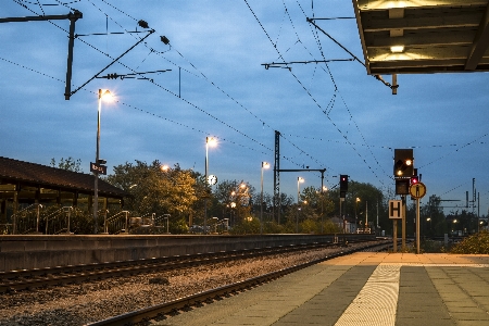 Sky track railway morning Photo