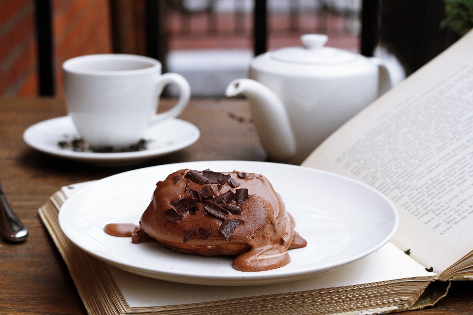 Book tea restaurant dish