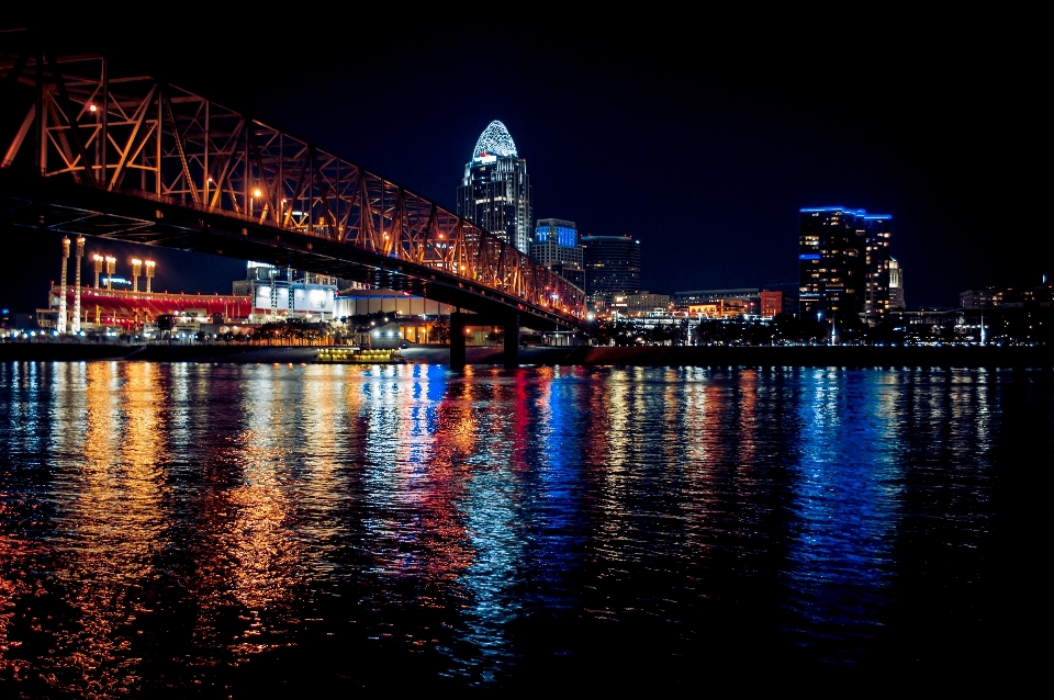 Horizon light bridge skyline