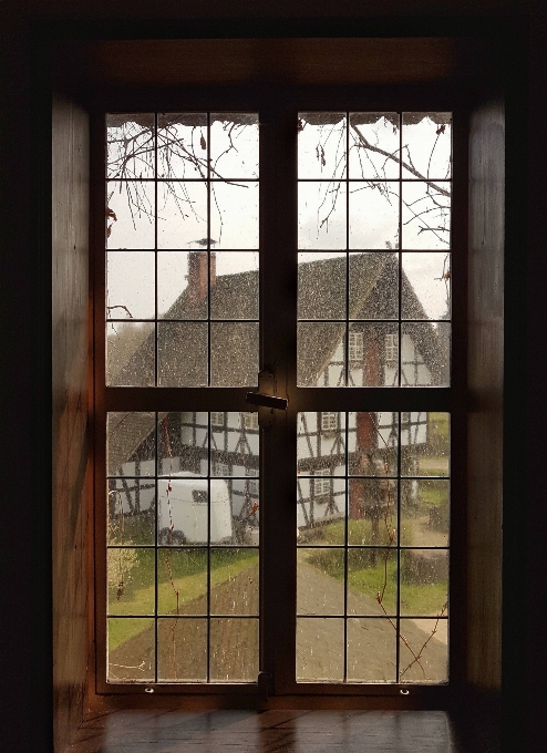 Die architektur holz haus fenster