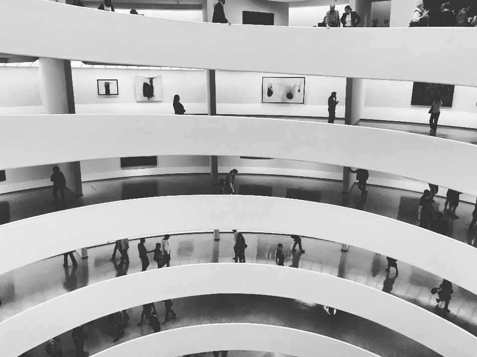 Black and white architecture ceiling