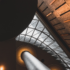 ライト 建築 空 螺旋 写真