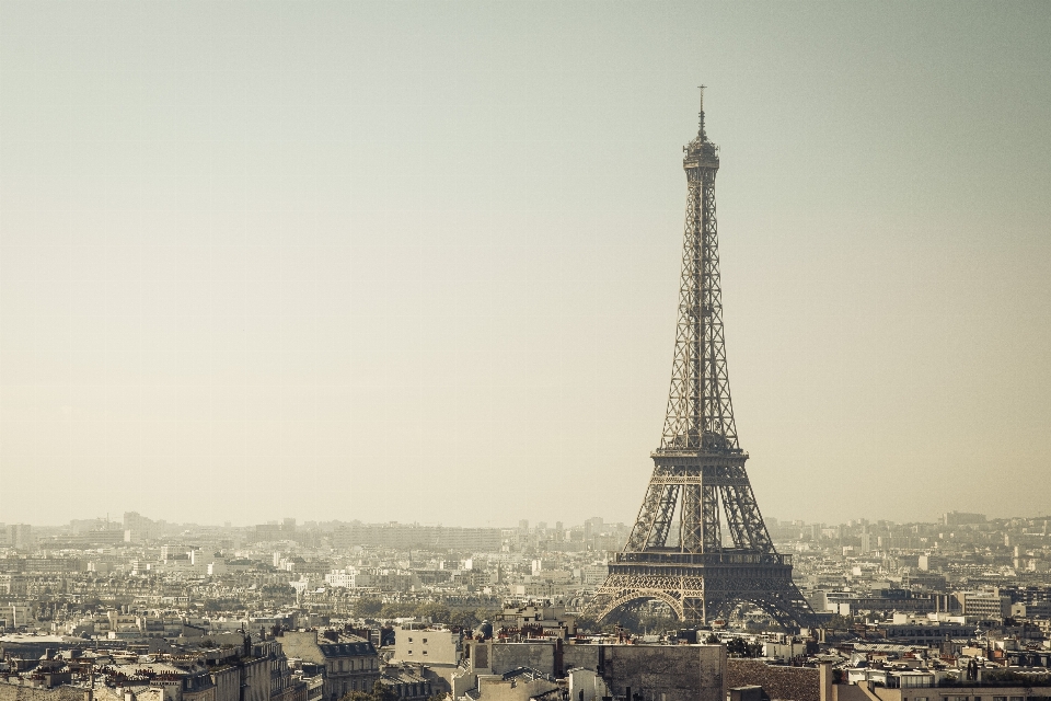 Horizonte cidade torre eiffel paris