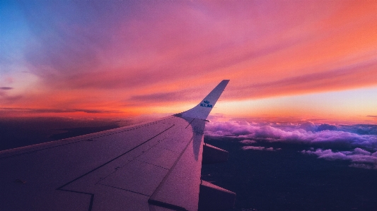 Foto Cakrawala sayap awan langit