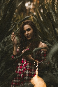 Foto árbol planta chica mujer