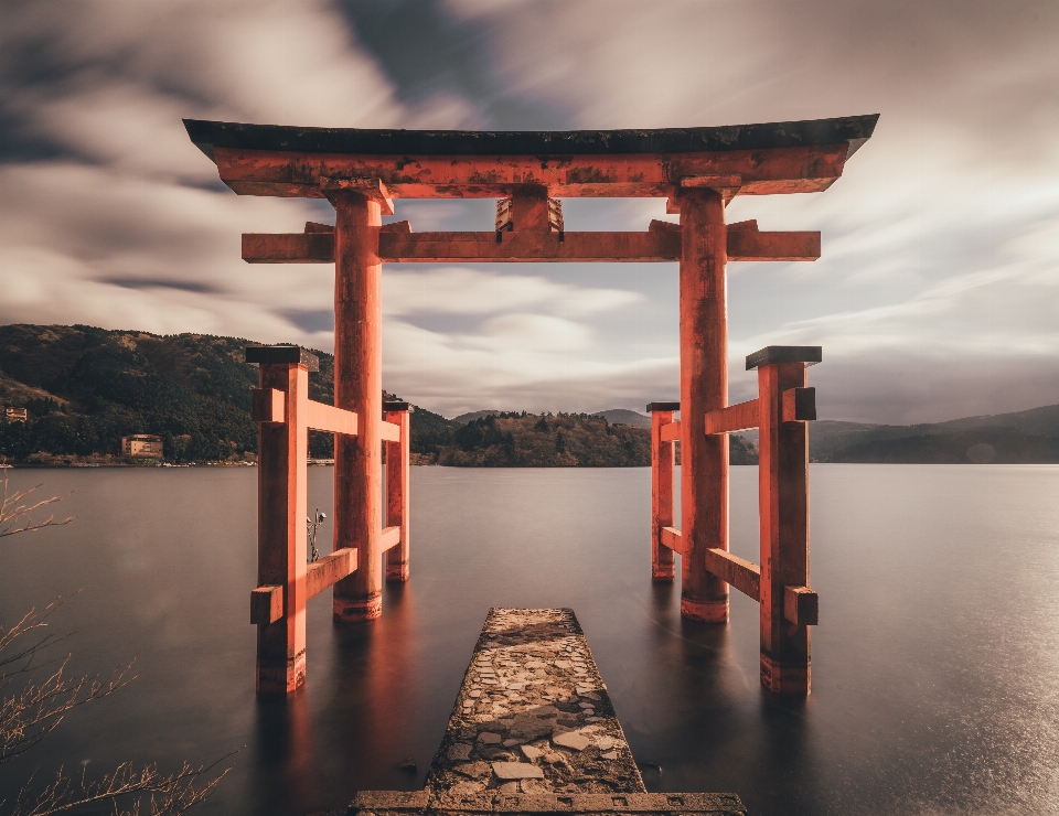 Torii refleks sabah gün batımı