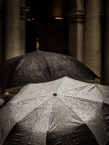 Zdjęcie światło czarny i biały
 deszcz parasol