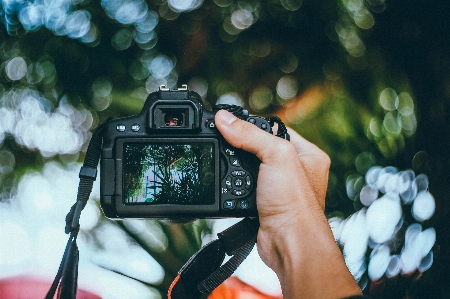 Foto Mano bokeh
 telecamera fotografia