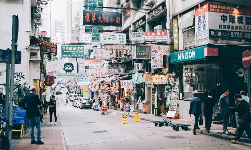 Pedestrian architecture road street Photo