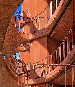 建築 木 建物 レール 写真