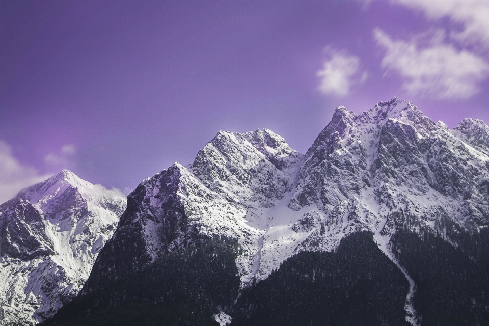 Nature montagne neige nuage