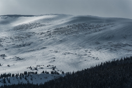 Berg schnee winter wolke Foto