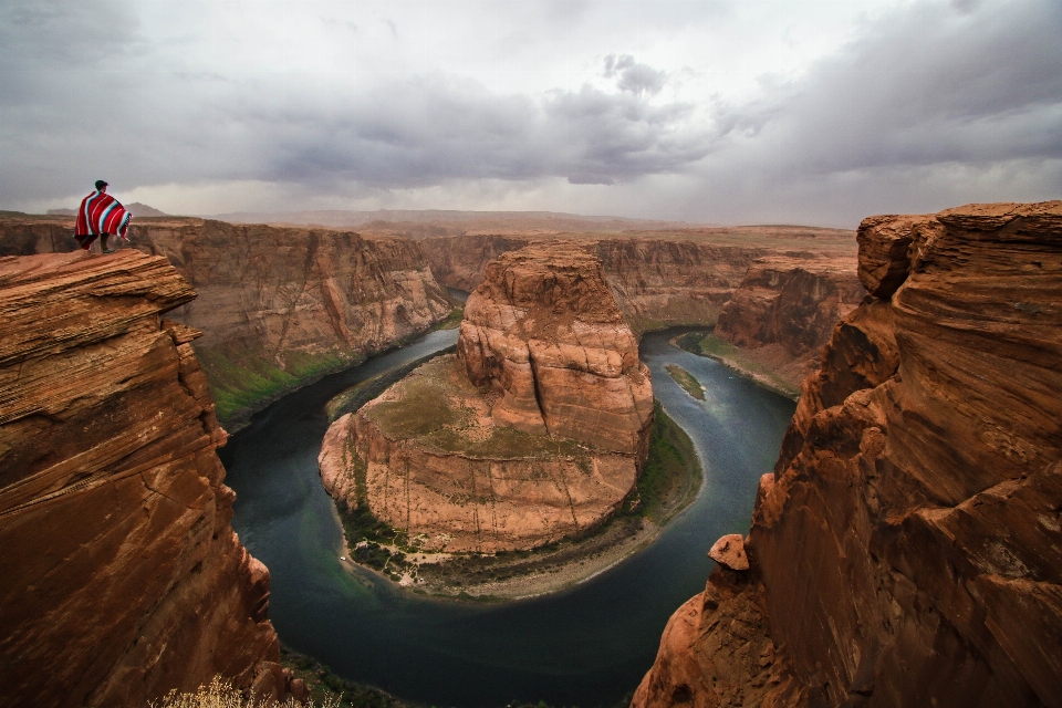 Landscape coast rock river