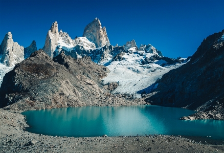 Mountain lake range ice Photo