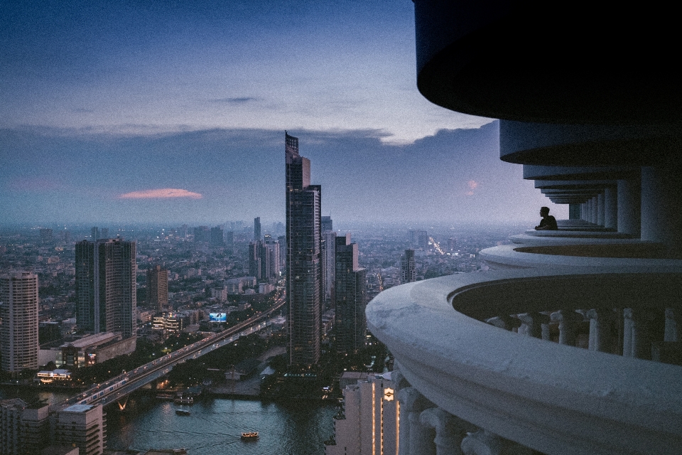 Horizont die architektur sonnenuntergang nacht