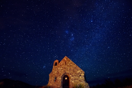 Light sky night star Photo