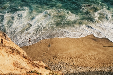 Foto Paesaggio mare costa sabbia