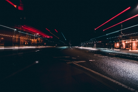 Photo Lumière route nuit autoroute