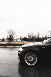 Schwarz und weiß
 auto rad fahren Foto