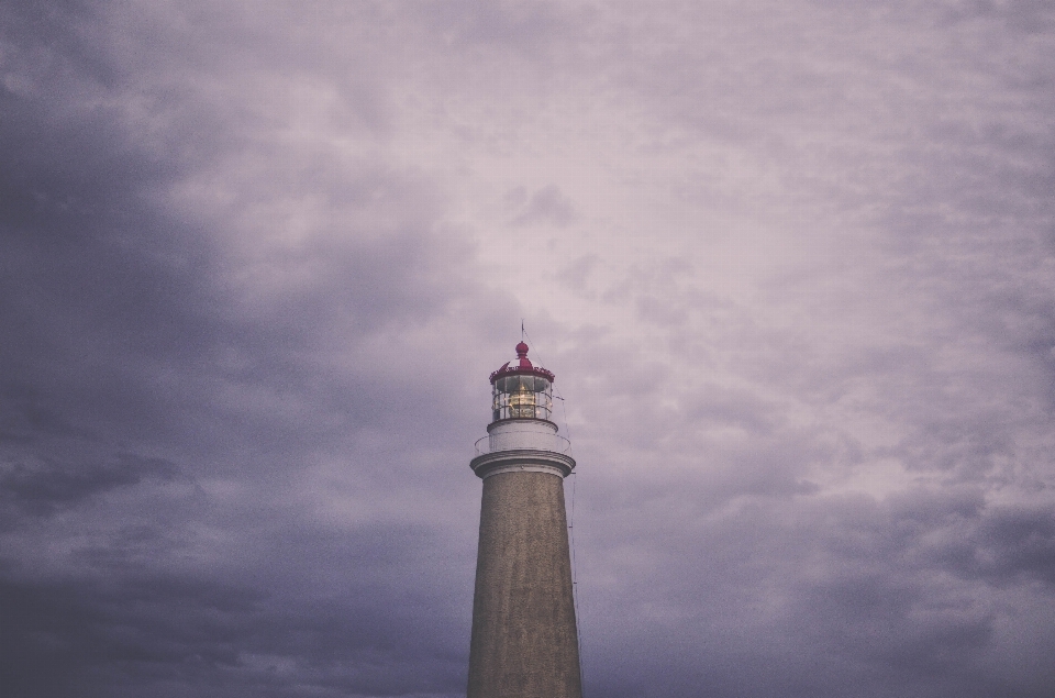 Meer wolke leuchtturm himmel