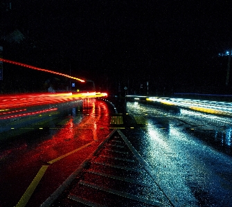 Foto Luz ponte noite crepúsculo