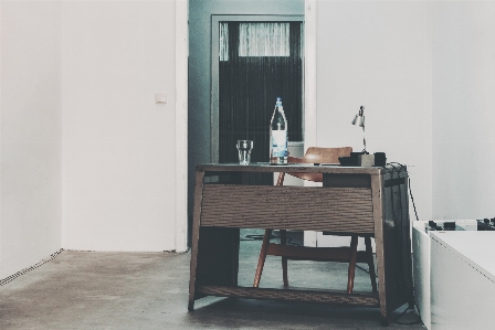 Table wood house floor Photo