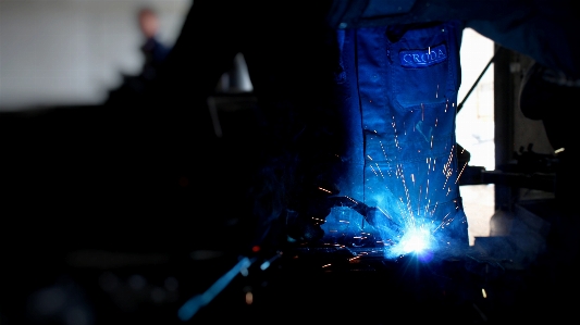 Light steel welding darkness Photo