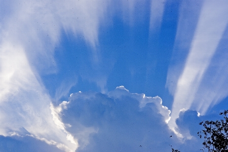 Foto Alam awan langit sinar matahari