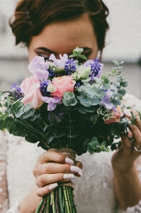 植物 女性 写真撮影 花 写真