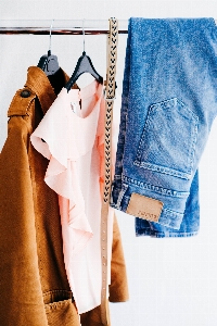 Leather spring clothing outerwear Photo