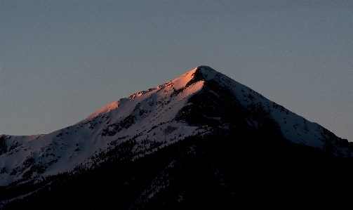 Photo Montagne neige colline chaîne de montagnes
