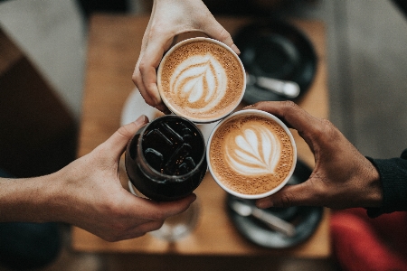 Hand coffee drink flavor Photo