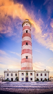 Photo Nuage phare ciel crépuscule