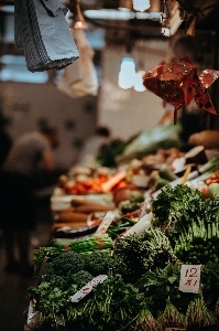 花 街 食事 市場 写真