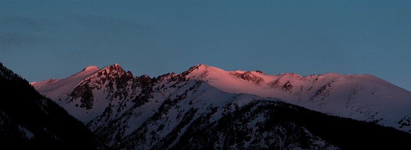 Mountain snow cloud sunrise Photo