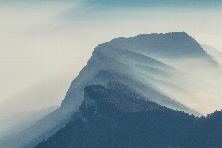 Horizon mountain snow cloud Photo