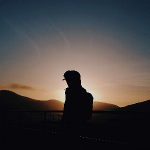 Horizon silhouette cloud sky Photo