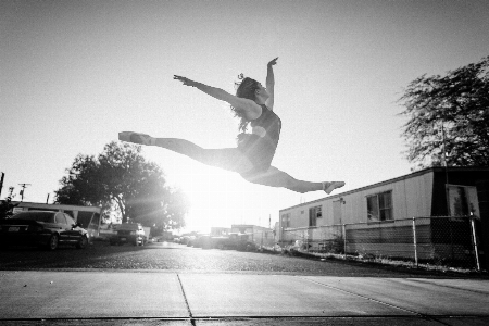 Black and white photography skateboard Photo