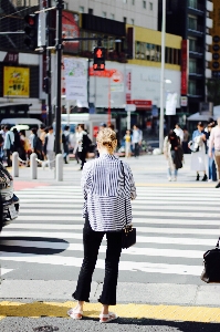 歩行者 道 街 群衆 写真