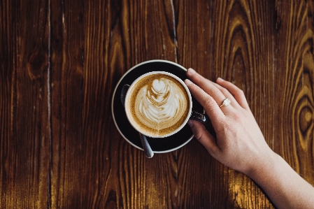 Hand coffee drink flavor Photo