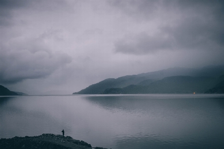 Sea nature horizon mountain Photo