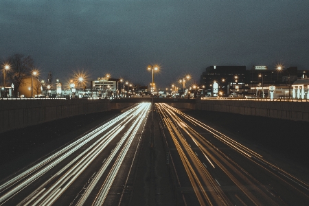 Horizon light road bridge Photo