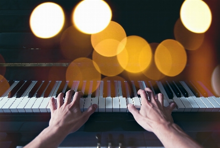 Keyboard technology guitar piano Photo