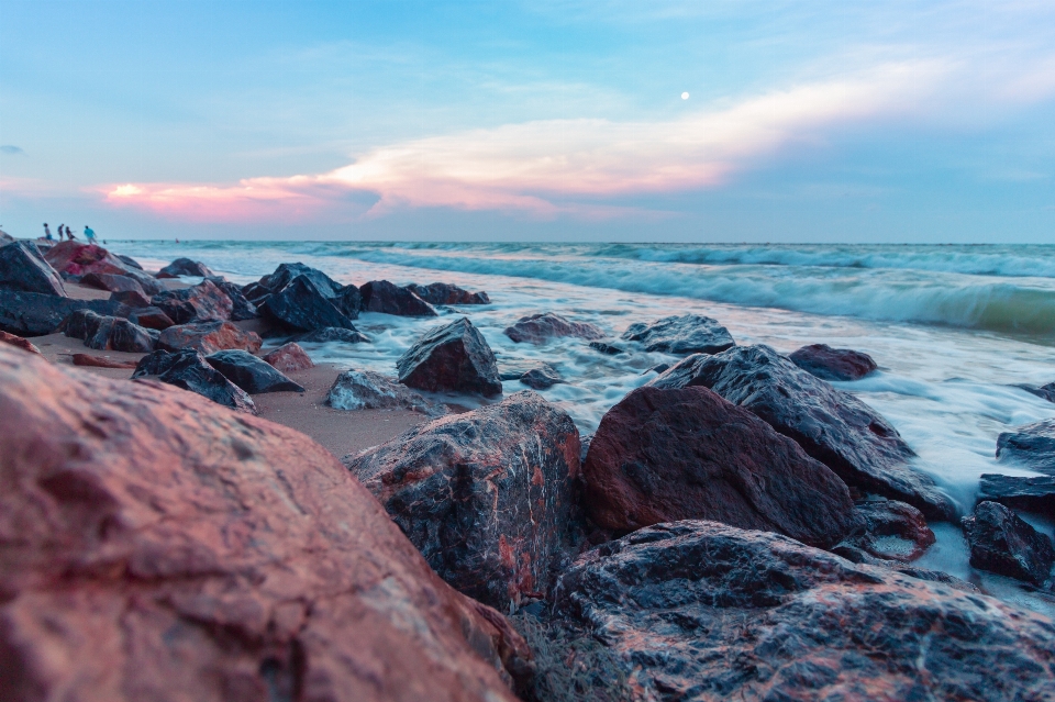 Beach landscape sea coast