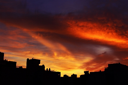 Horizon cloud sky sunrise Photo