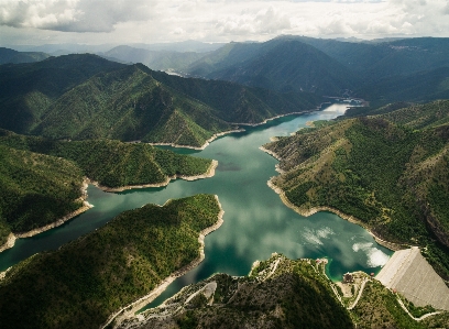 Landscape nature mountain lake Photo