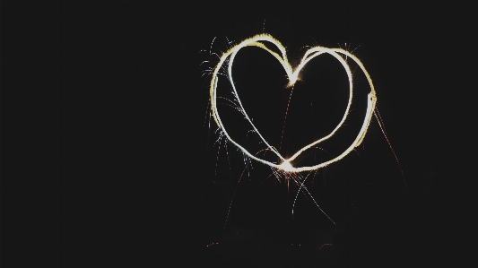 Wing sparkler heart circle Photo